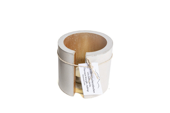 Räucherstövchen aus Beton <strong>Gold</strong> – Bild 2