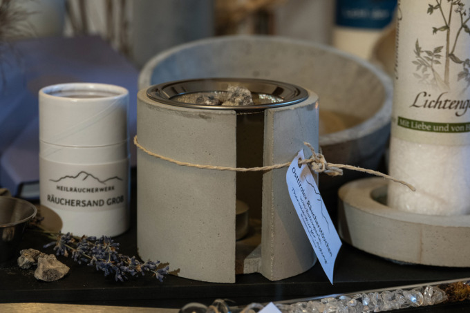 Räucherstövchen aus Beton <strong>Natur</strong>